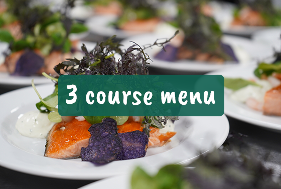 3 course menu - catering